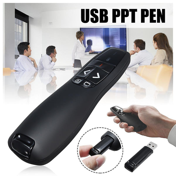 Wireless PPT Remote Control USB Portable Handheld Presenter Remote Control Laser Pen For PowerpointWS42498