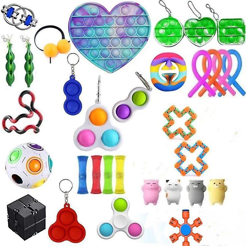 32pcs Pack Sensory Toy Set Antistress Relief Fidget ToysWS42526