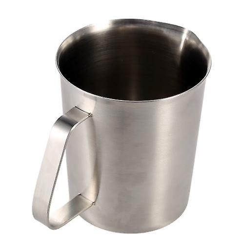 500ML Stainless Steel Milk Pitcher Jug Milk Foam Container Measuring Cup Coffee Kitchen ToolWS42939