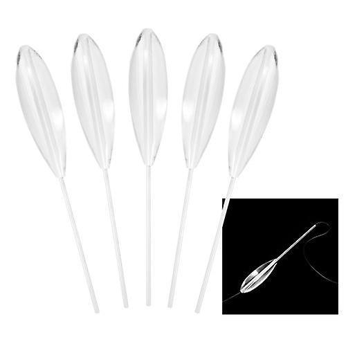 For 5pcs Clear Plastic Casting Bobbers Bombarda Sinking Fly Fishing Spinning Floats 5g/10g/15g/20g WS43081