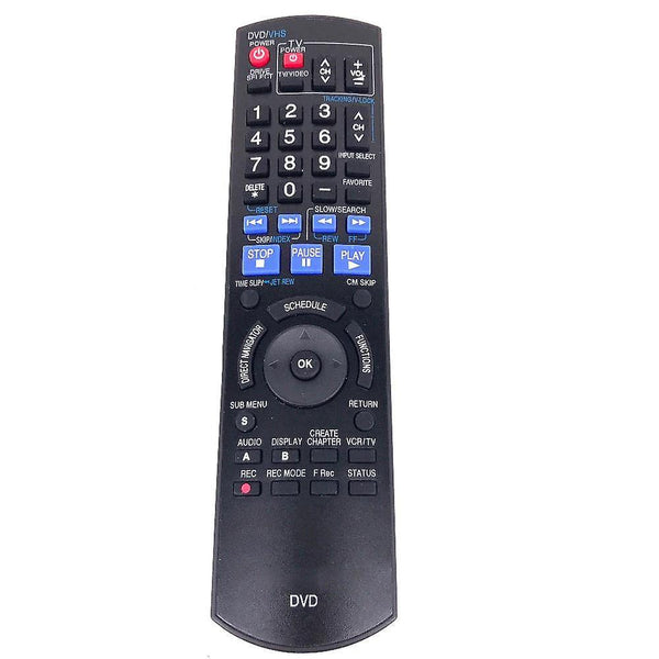 Replacement remote control for Panasonic DVD N2QAYB000197 DMR-EZ48V