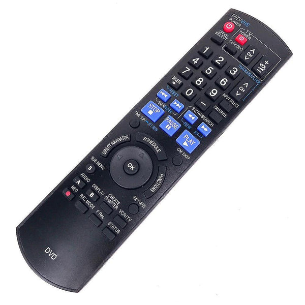 Replacement remote control for Panasonic DVD N2QAYB000197 DMR-EZ48V