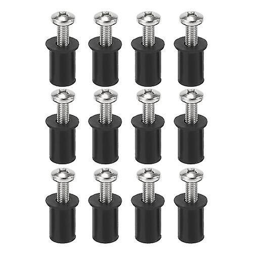 12 Set Well Nuts with Stainless Steel Screws for Kayak Canoe Boat Marine Hardware FastenersWS46403