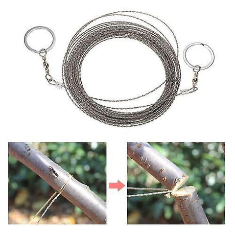 For Wire Saw Camping Hiking Survival Saw Outdoor Survival Tool Kit Survival Gear Portable Rescue Saw 10m WS46353