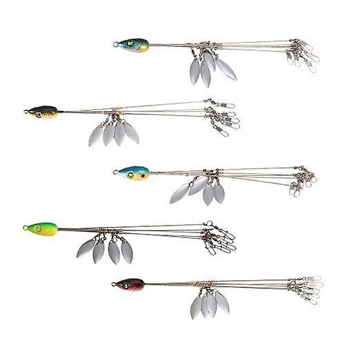 5 Arms Alabama Umbrella Rigs Fishing Bass Lures Bait KitWS46395