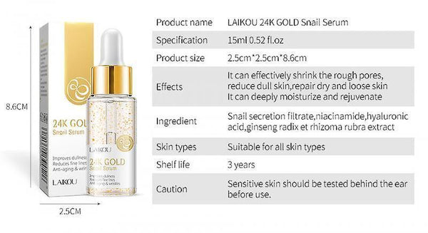 new snail essence moisturizing whitening and anti wrinkle face serum sm1276