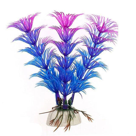 new 27 purple aquarium decorative simulation artificial daffodil plant environmental sm1978