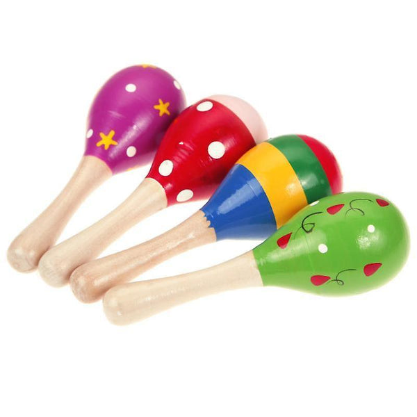 new infant wooden rattles sound music hammer handle sm12559