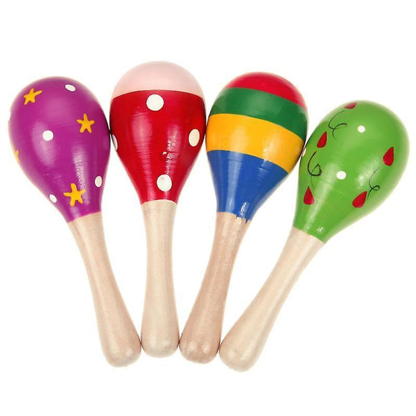 new infant wooden rattles sound music hammer handle sm12559