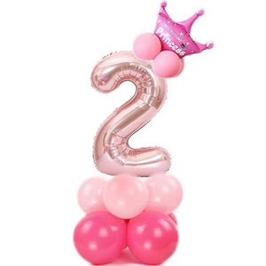 new pink 2 foil balloons digital helium balloon for decoration sm17166