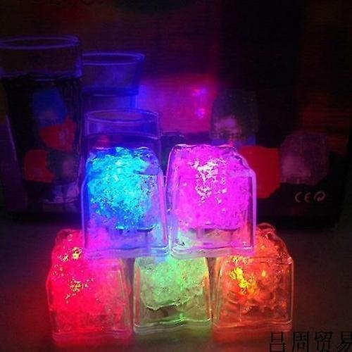 new quick flashing led ice cubes glowing party ball luminous neon wine glass decoration sm30625