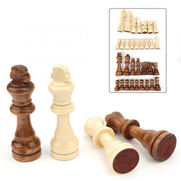 Wooden International Chess Piece Interac SM32207