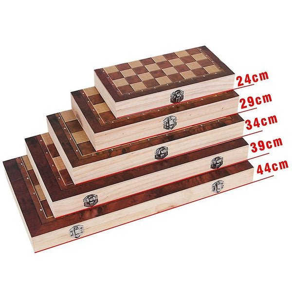 Chess Set Wooden Game Backgammon Checker SM32277