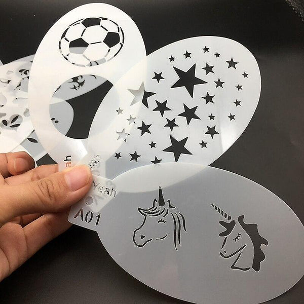 9pcs Stencils For Face Painting Body Art SM32485