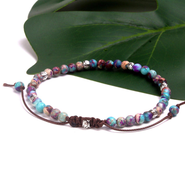 new green for women stone jasper fancy friendship lovers couples yoga bracelet jewelry sm33345