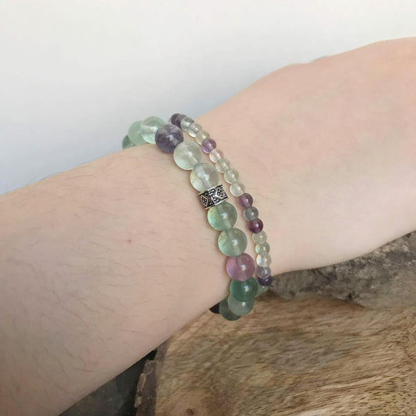 new 7.5" yes fluorite bracelet sm33465