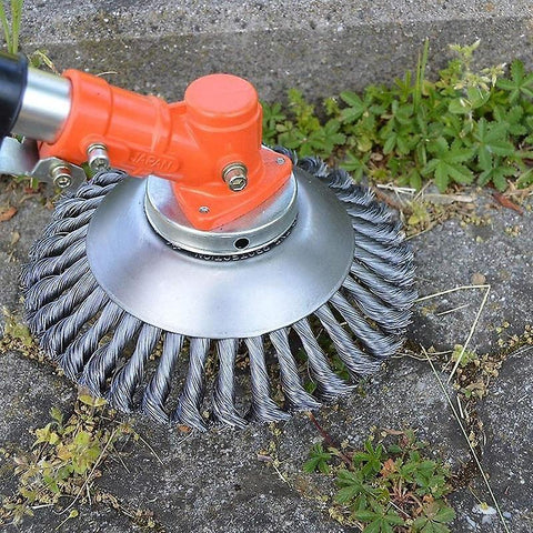 new steel wire trimmer head rounded edge weed trimmer head grass brush sm34617