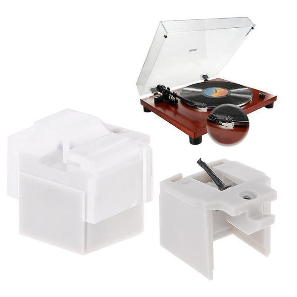 new b box phonograph turntable dual moving magnetic cartridge lp needle double ruby and sm36157