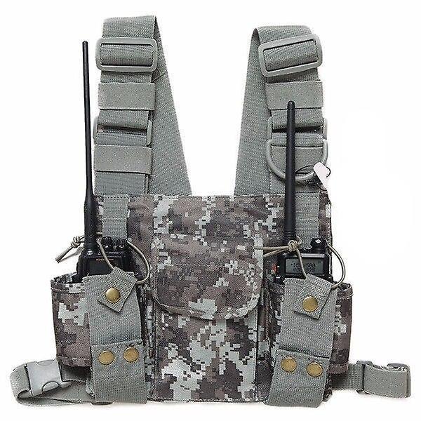 new pt-11 chest harness front pack pouch holster vest rig for walkie talkie sm45549