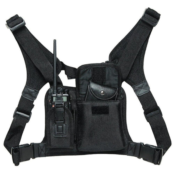 new pt06 chest harness front pack pouch holster vest rig for walkie talkie sm45550