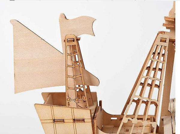 Laser Cutting Diy 3d Wooden Sailing Ship SM47266