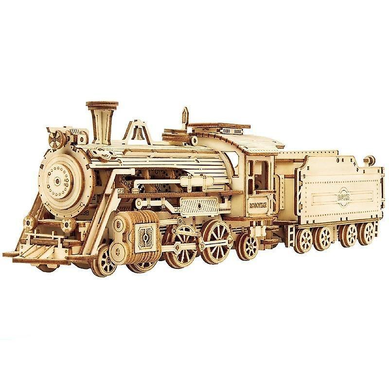 3d Wooden Train Model Puzzle Toy Assembl SM47327