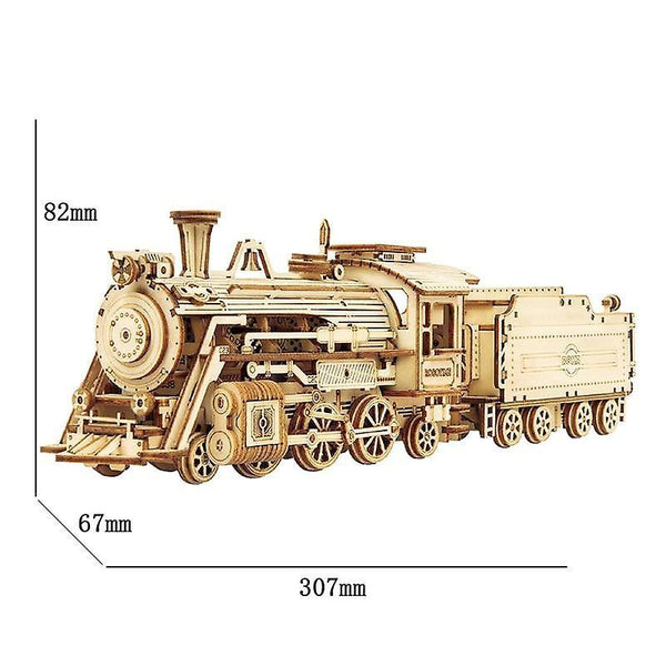 3d Wooden Train Model Puzzle Toy Assembl SM47327