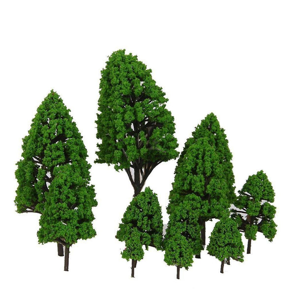 12pcs Poplar Plastic Trees Model For Sce SM47350