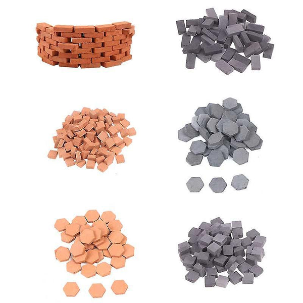 new 120pcs-square bricks brick sand miniature for table landscape scenery sm47611