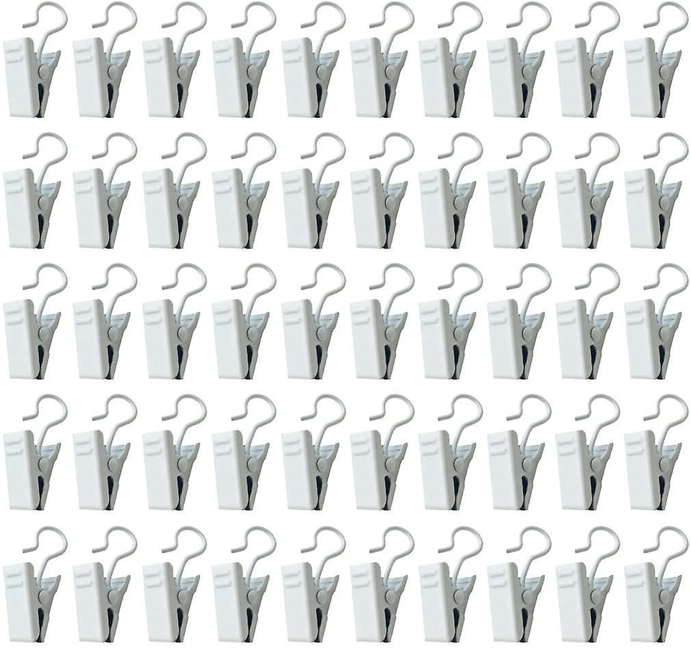 new 30pcs white curtain clip strong sturdy metal curtain clips shower hooks sm53157