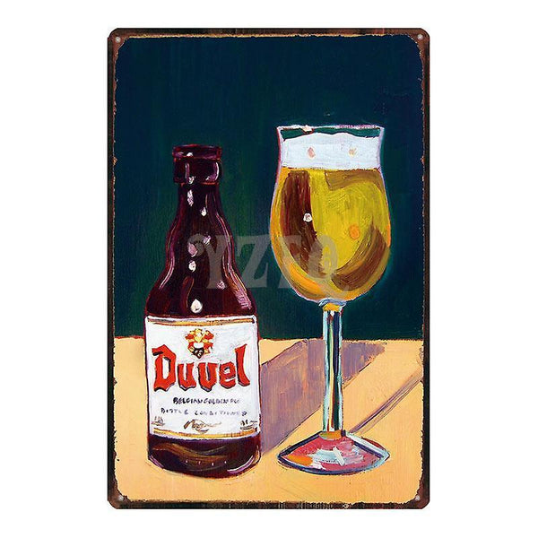 Beer Plaque Tin Sign Metal Plates For Wa SM56971