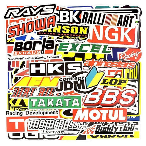 100 Pcs Graffiti Jdm Racing Car Modifica SM59041