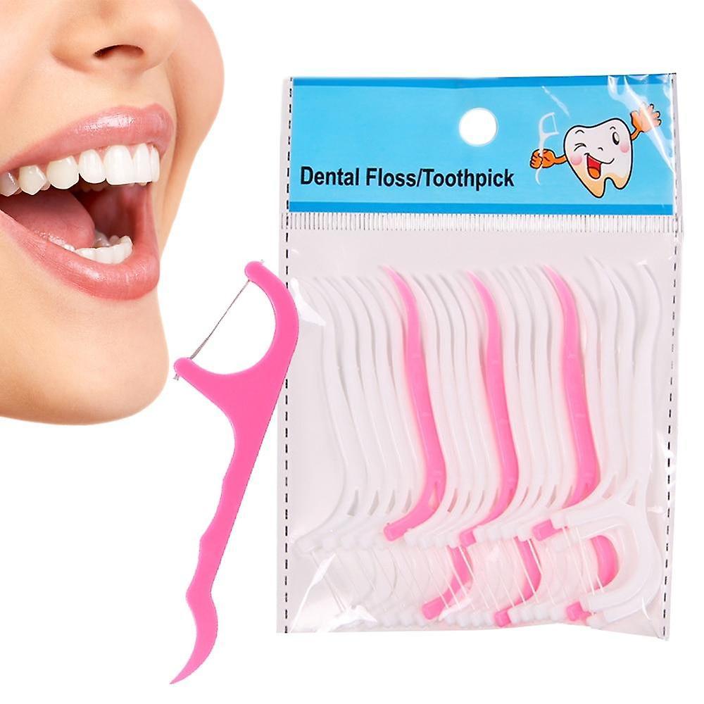 new multi 50pcs disposable dental floss cleaning tooth stick floss pick inter dental sm62301