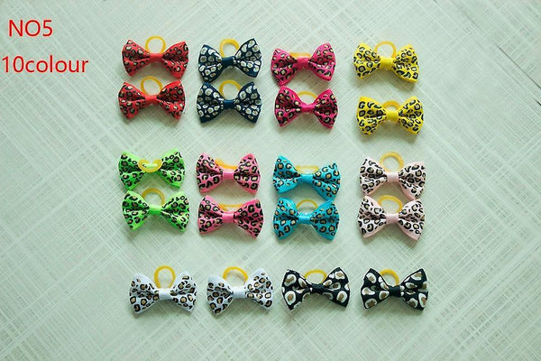 new 30 pcs dog grooming hair bows rubber bands sm64110