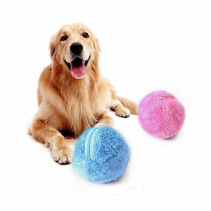 new electric magic roller toy ball automatic roller for dog cat pet battery sm64563