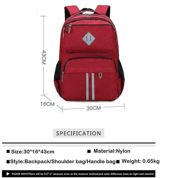 Backpacks backpack -lightweight school bookbag waterproof backpack for primary junior high school red