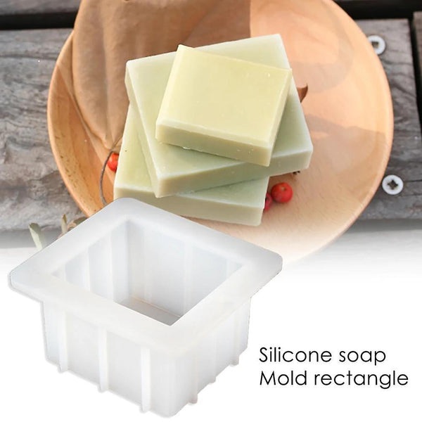 Cake pans molds silicone square soap mold white bake mould