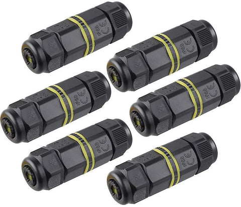 Outdoor Cable Connector For Waterproof Junction Box - Pack Of 6 Outdoor Sleeve Couplers For Ip68 Connector Tool & Equipment Belts