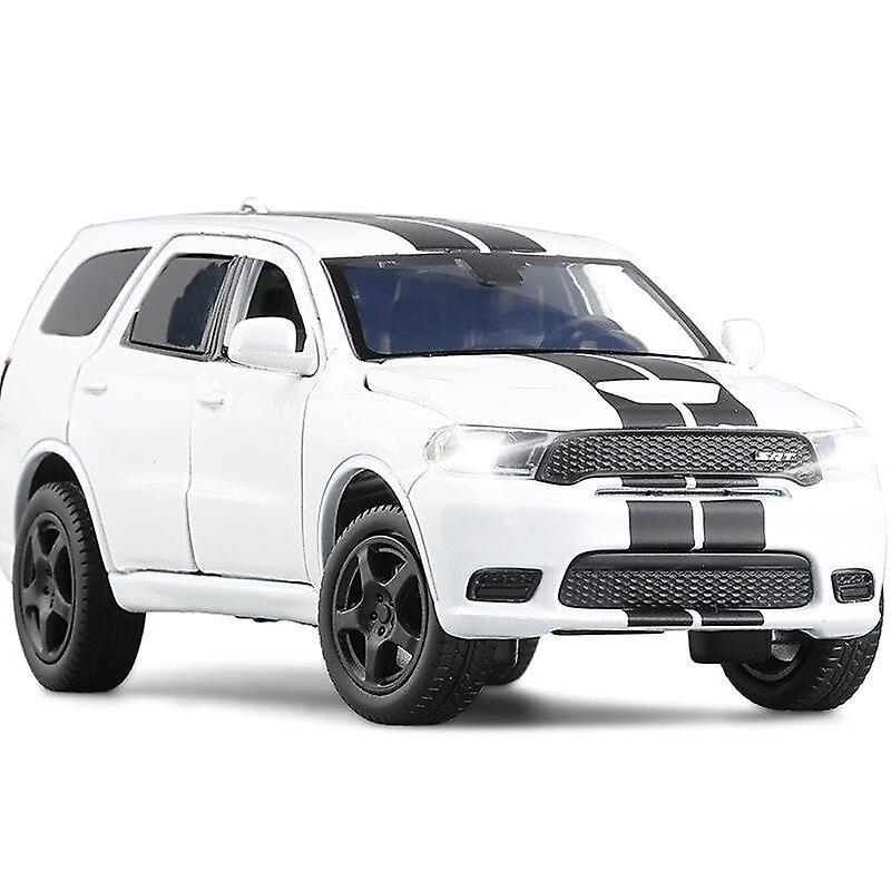 Toy Cars 1/32 Dodge Durango SRT SUV Metal Model White