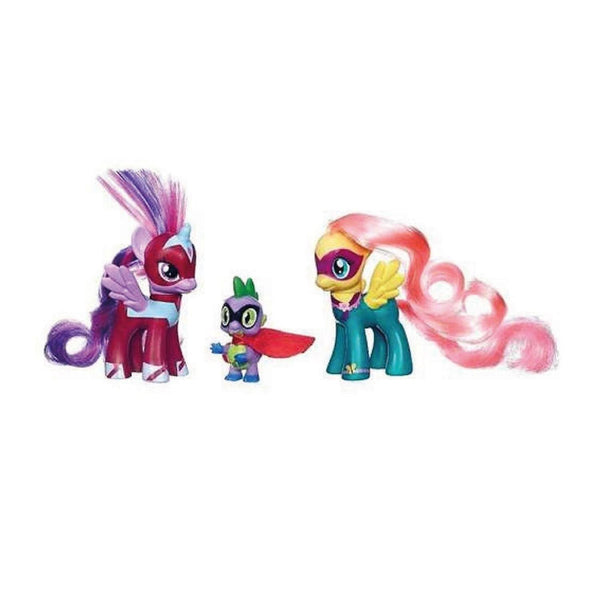 Video Game Consoles Toy - Power Ponies 3 Figure Pack - Twilight Sparkle Fluttershy Spike the Dragon