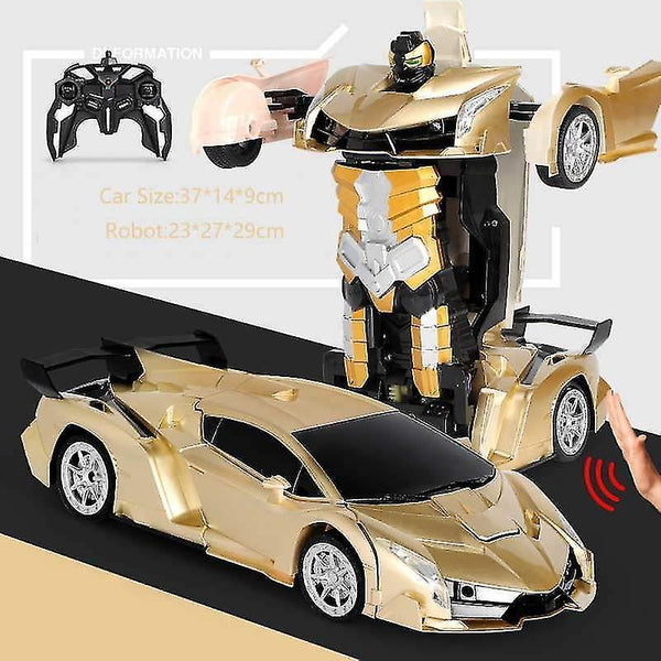 Robotic Toys 38 Cm rc car 2.4ghz induction transformation robot 1:12 deformation electric remote-con