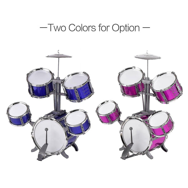 Drum kits kinderen kids jazz drum set kit musical instrument educatief speelgoed 5 drums and one symbal design