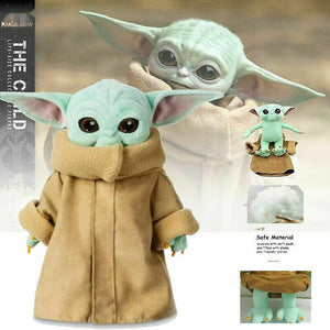 Stuffed Animals 30cm Star Wars Baby Yoda Plush Toy Wakes Master The Mandalorian Kid Stuffed Doll