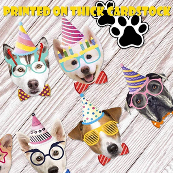 Party Hats Dog Birthday Banner Paw Ballo GR49767