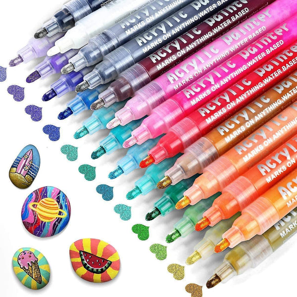 Acrylic Paint Marker Pens 24 Colors Prem GR3377