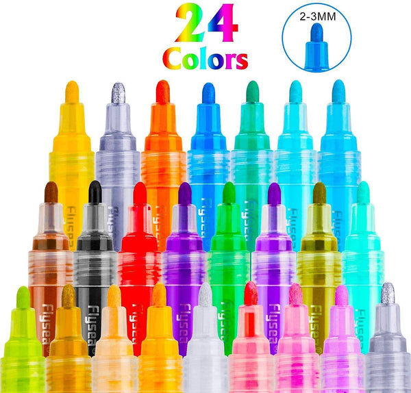 Acrylic Paint Marker Pens 24 Colors Prem GR3377