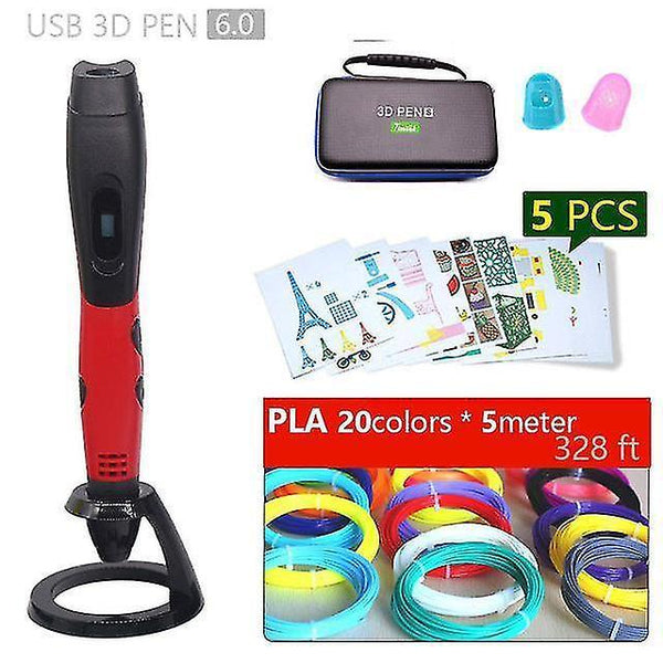 3D Printers Authentic 3d pen 3d print pen and 1.75mm pla filament Christmas gifts+ painting drawings