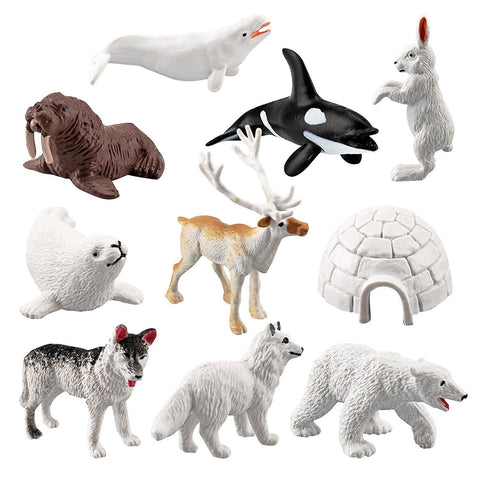 Christmas gift kids 10pc Honey Badgers Animal Toys Figurines Home Decorate Preschool Educational Arc