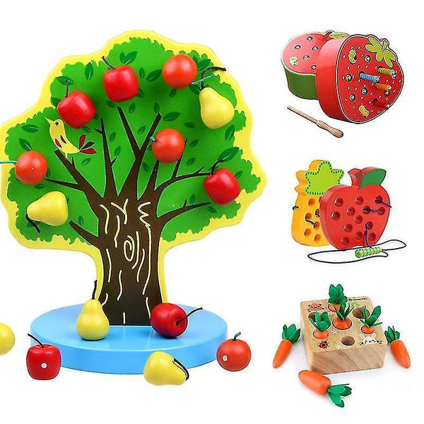 Sorting Stacking Toys Montessori magnetic wooden cognize educational toys for children aged 2+