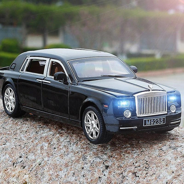 Toy cars 1:24 rolls royce phantom cohes alloy toys black